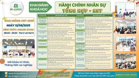 KHAI GIẢNG KHÓA HỌC 