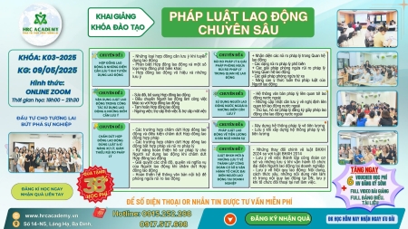KHAI GIẢNG KHÓA PHÁP LUẬT LAO ĐỘNG CHUYÊN SÂU K3