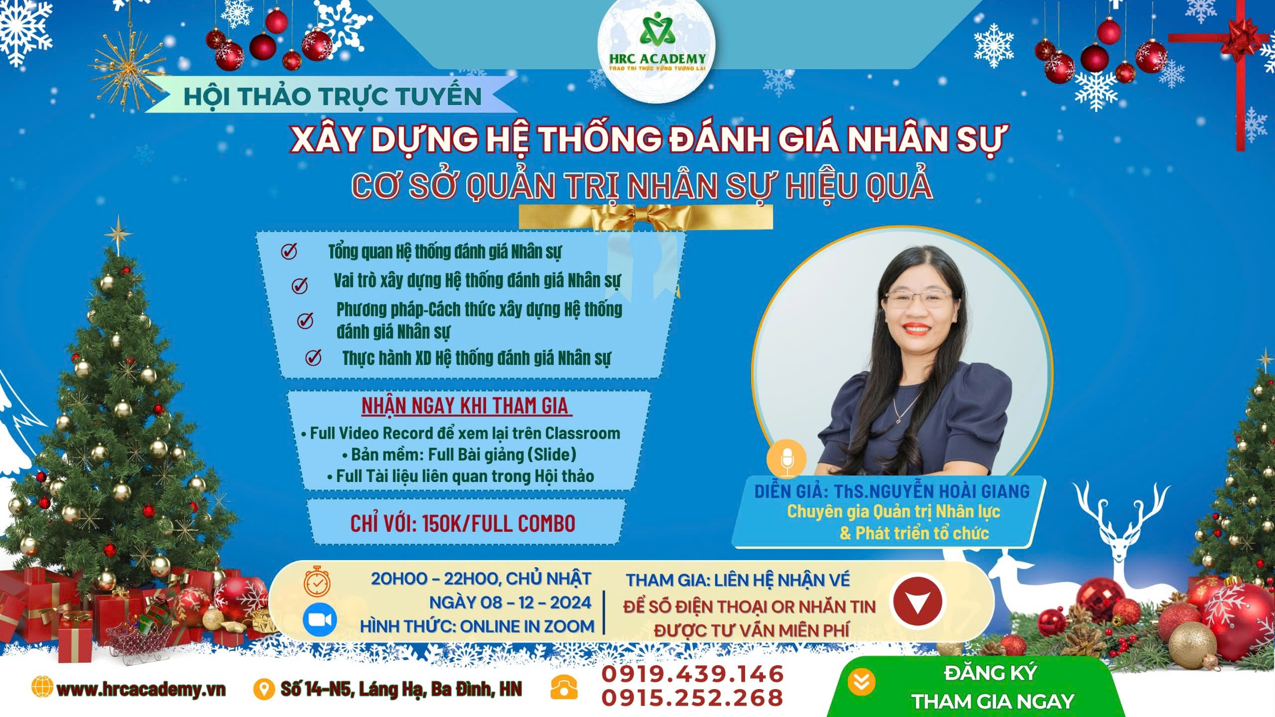 Hội thảo: Xây dựng hệ thống đánh giá nhân sự - Cơ sở Quản trị nhân sự hiệu quả.