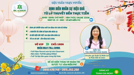 Hội thảo: Từ lý thuyết đến thực tiễn - Cách định biên nhân sự hiệu quả.