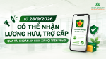 TỪ 28/9/2026, CÓ THỂ NHẬN LƯƠNG HƯU, TRỢ CẤP QUA TÀI KHOẢN HƯỞNG AN SINH XÃ HỘI TRÊN VNeID