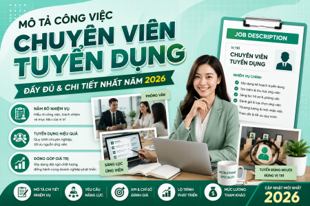 MÔ TẢ CÔNG VIỆC CHUYÊN VIÊN TUYỂN DỤNG ĐẦY ĐỦ VÀ CHI TIẾT NĂM 2026 