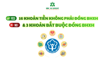 16 KHOẢN TIỀN KHÔNG PHẢI ĐÓNG BHXH & 3 KHOẢN BẮT BUỘC ĐÓNG BHXH THEO QUY ĐỊNH HIỆN HÀNH