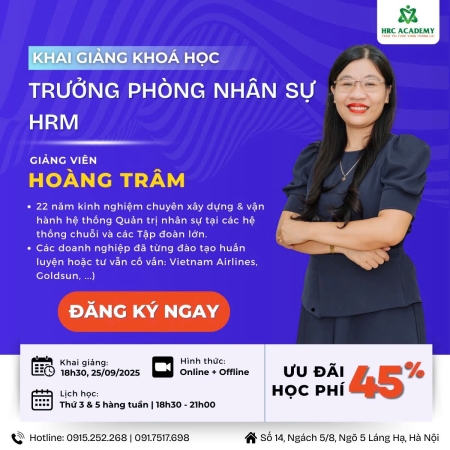 KHAI GIẢNG LỚP TRƯỞNG PHÒNG NHÂN SỰ K50